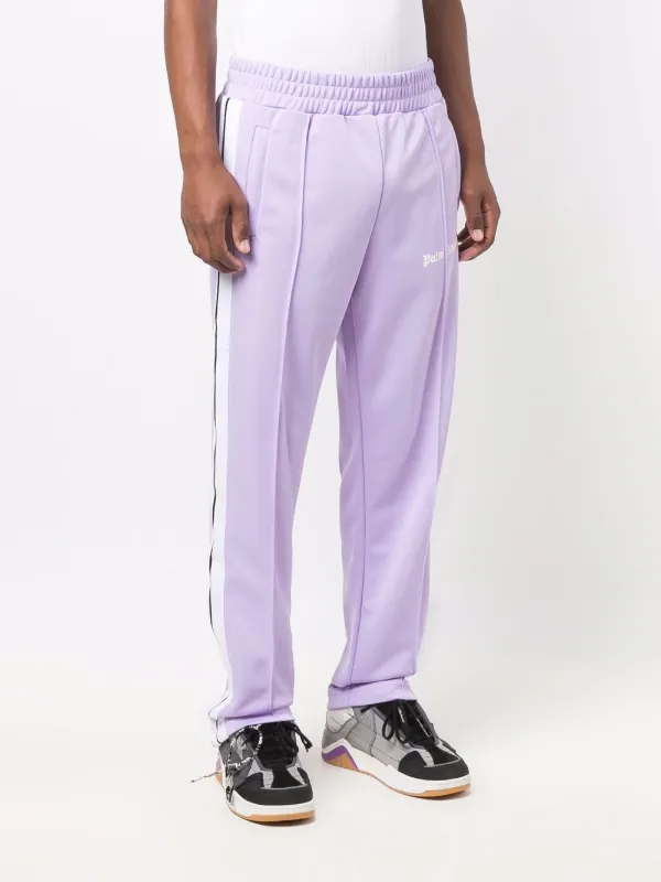 lilac track pants