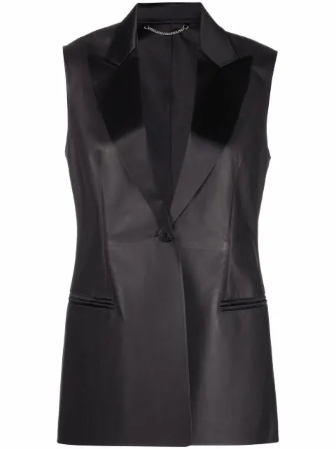 Ferragamo tailored leather blazer