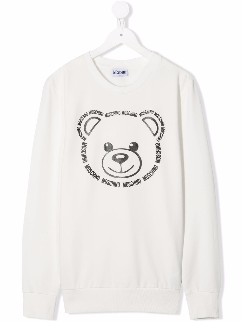 фото Moschino kids толстовка с принтом teddy bear