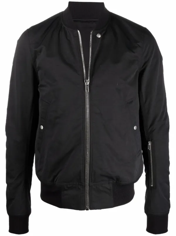 lightweight black bomber jacket