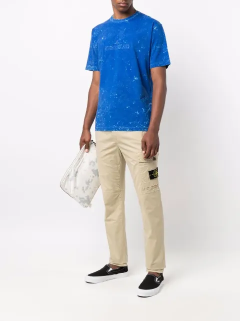 stone island paint splatter t shirt