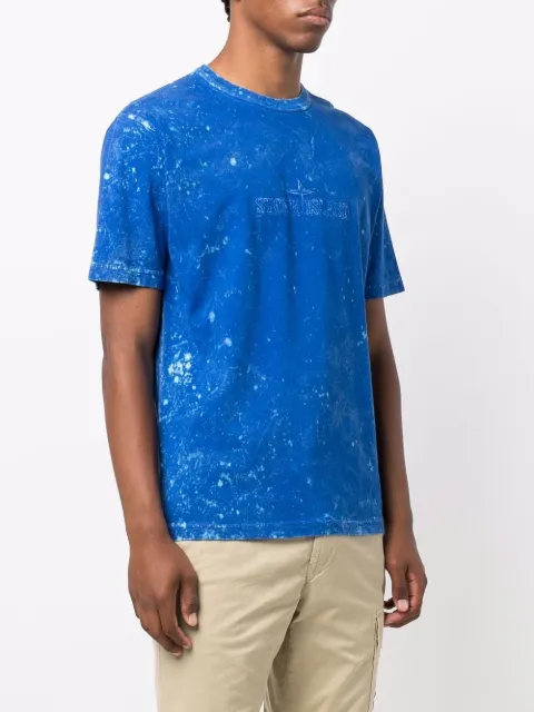 stone island paint splatter t shirt