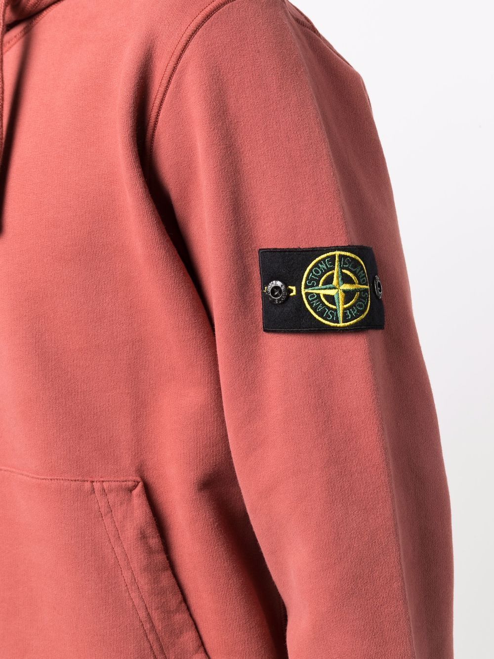 фото Stone island худи с нашивкой-логотипом и карманом-муфтой