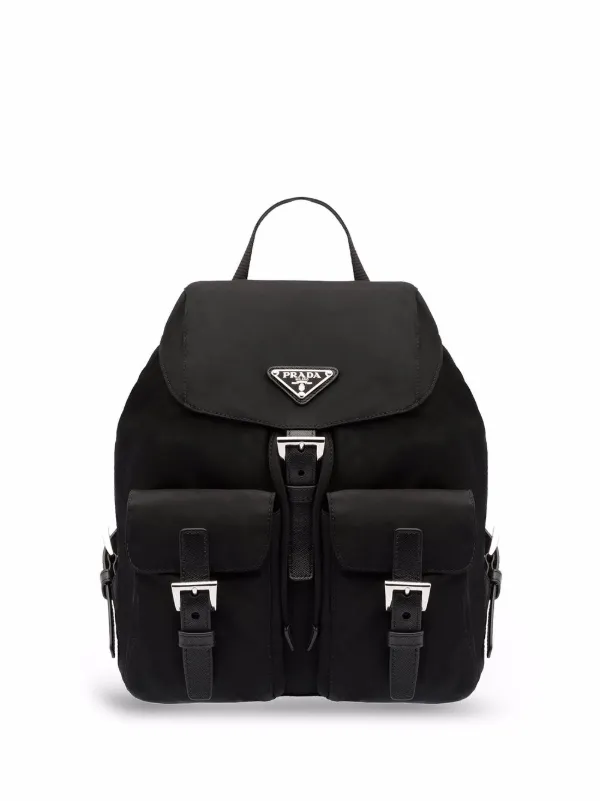 Prada Mochila Con Placa Del Logo - Farfetch