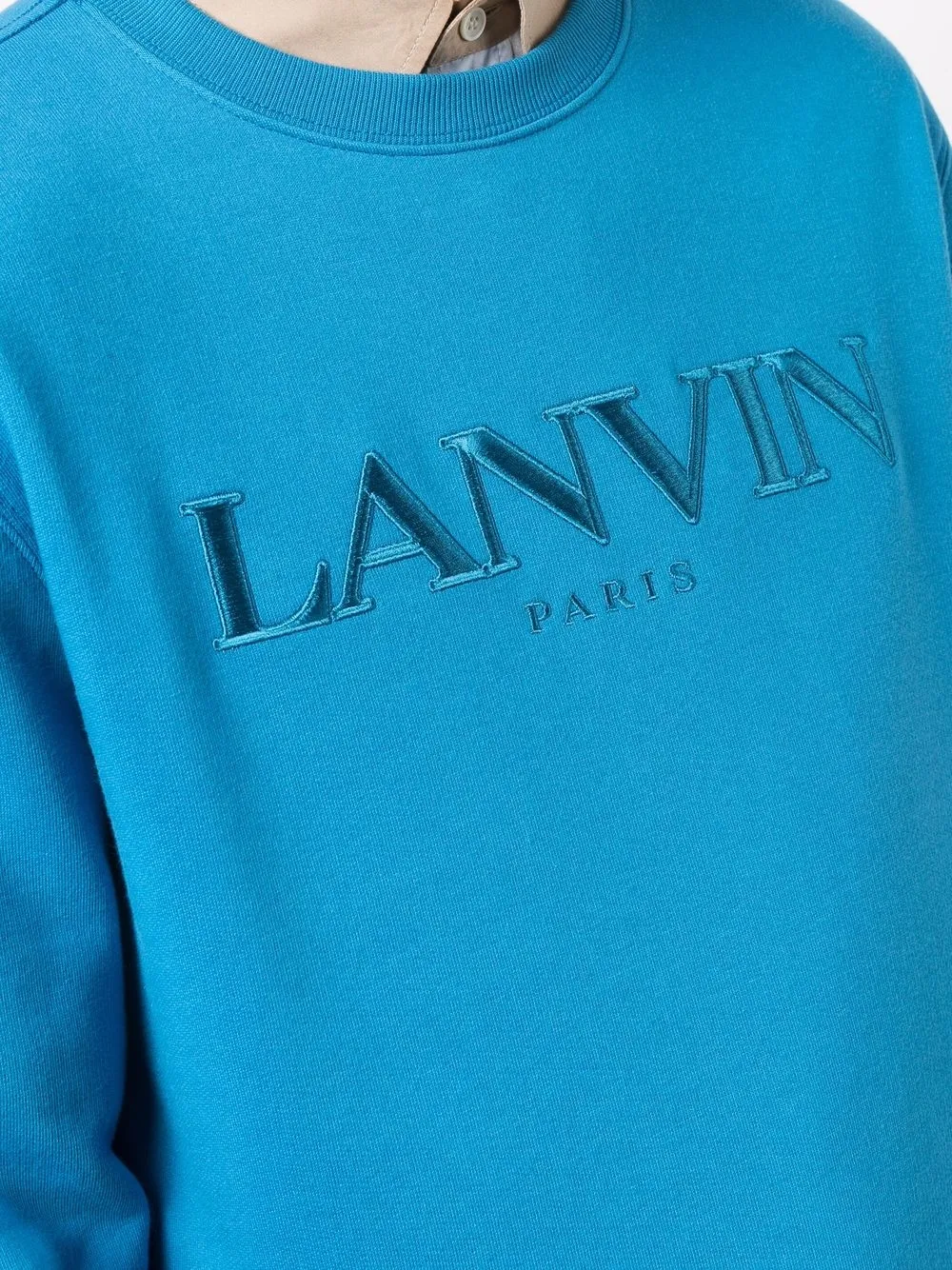 фото Lanvin свитер с вышитым логотипом