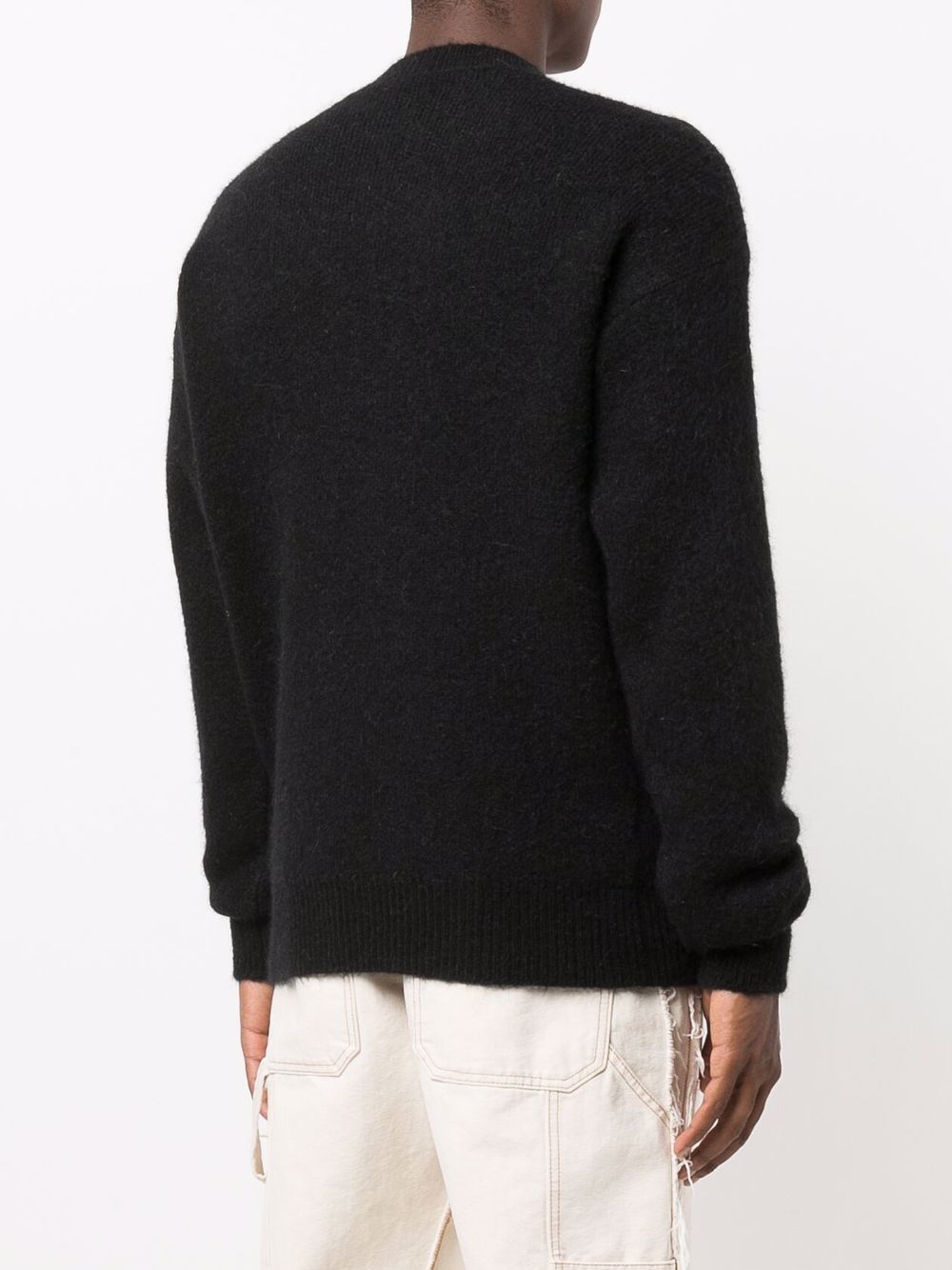 фото Heron preston logo-embellished knitted jumper