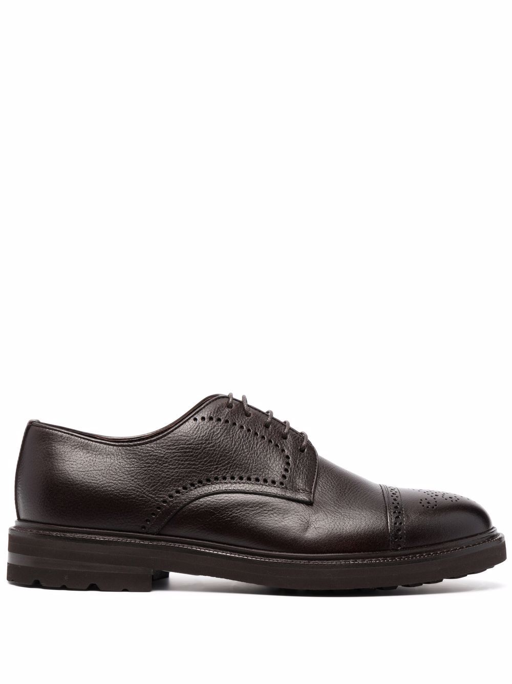 

Henderson Baracco almond toe leather brogues - Brown