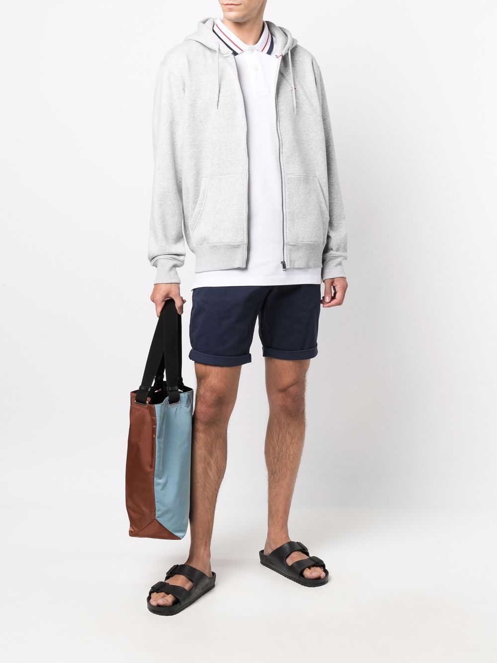 Tommy Jeans Flag Patch rib-trimmed Hoodie - Farfetch