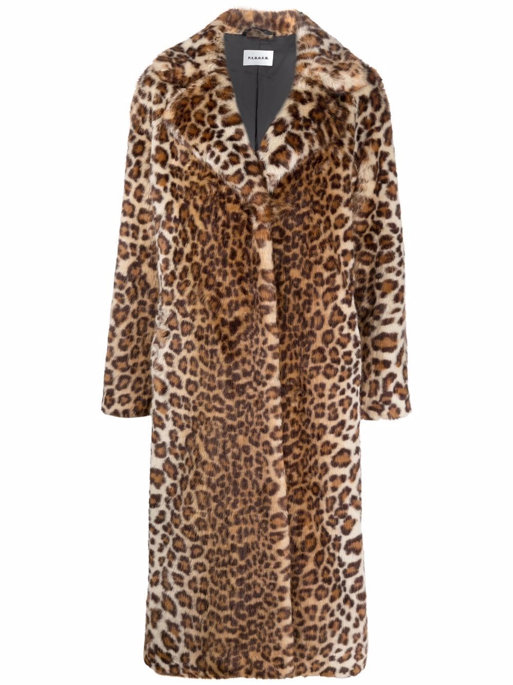 фото P.a.r.o.s.h. пальто с леопардовым принтом и поясом