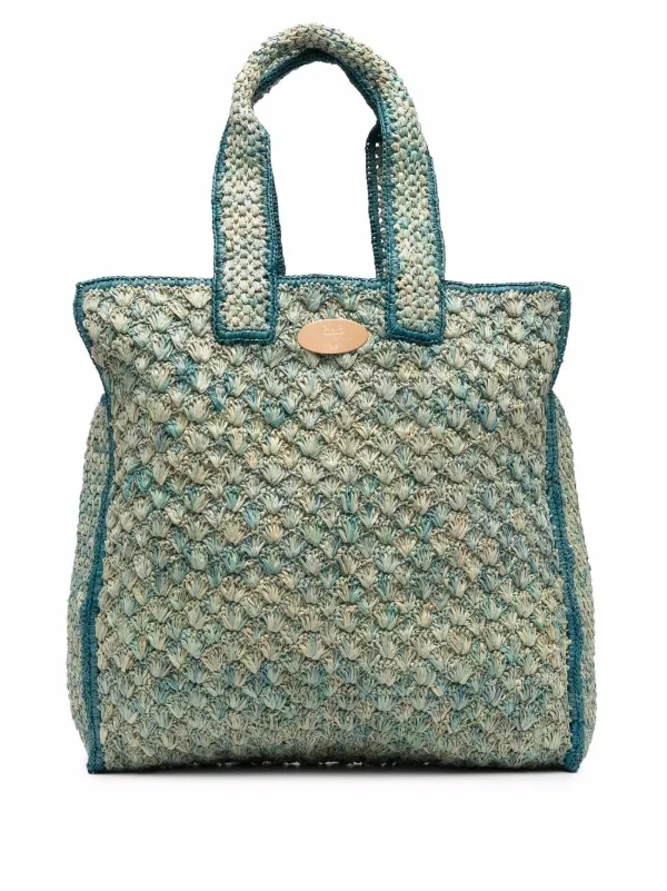 woven raffia bag