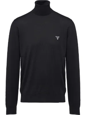 PRADA プラダ セーター 48 PRADA（プラダ）ニット・セーター 黒 サイズ:48(L位) メンズ