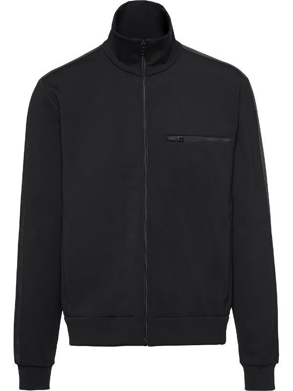 Shop Prada technical fleece jacket with Express Delivery - FARFETCH