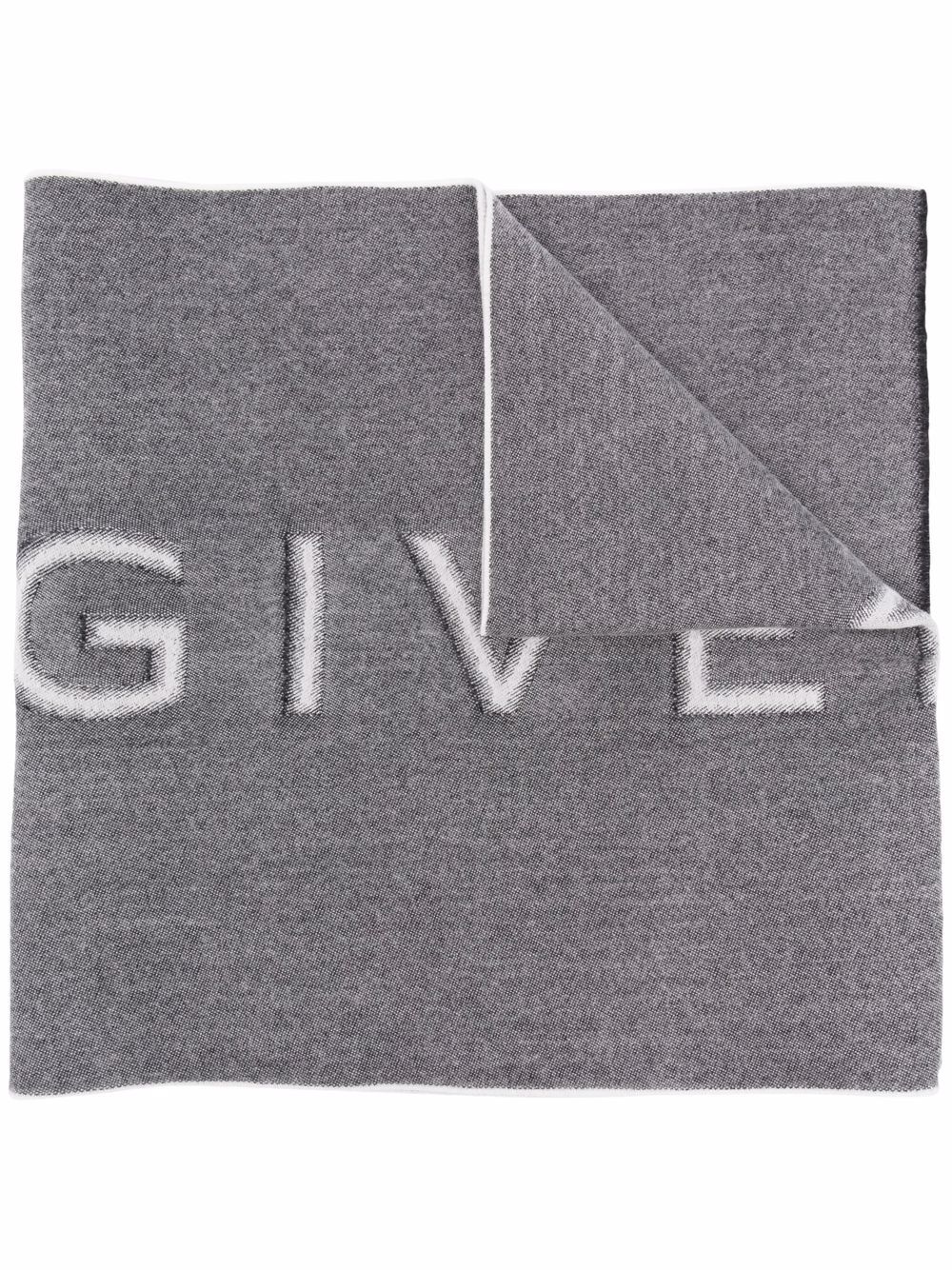 фото Givenchy шарф вязки интарсия с логотипом