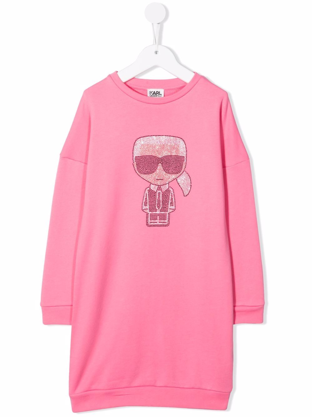 фото Karl lagerfeld kids платье-толстовка k/ikonik с логотипом