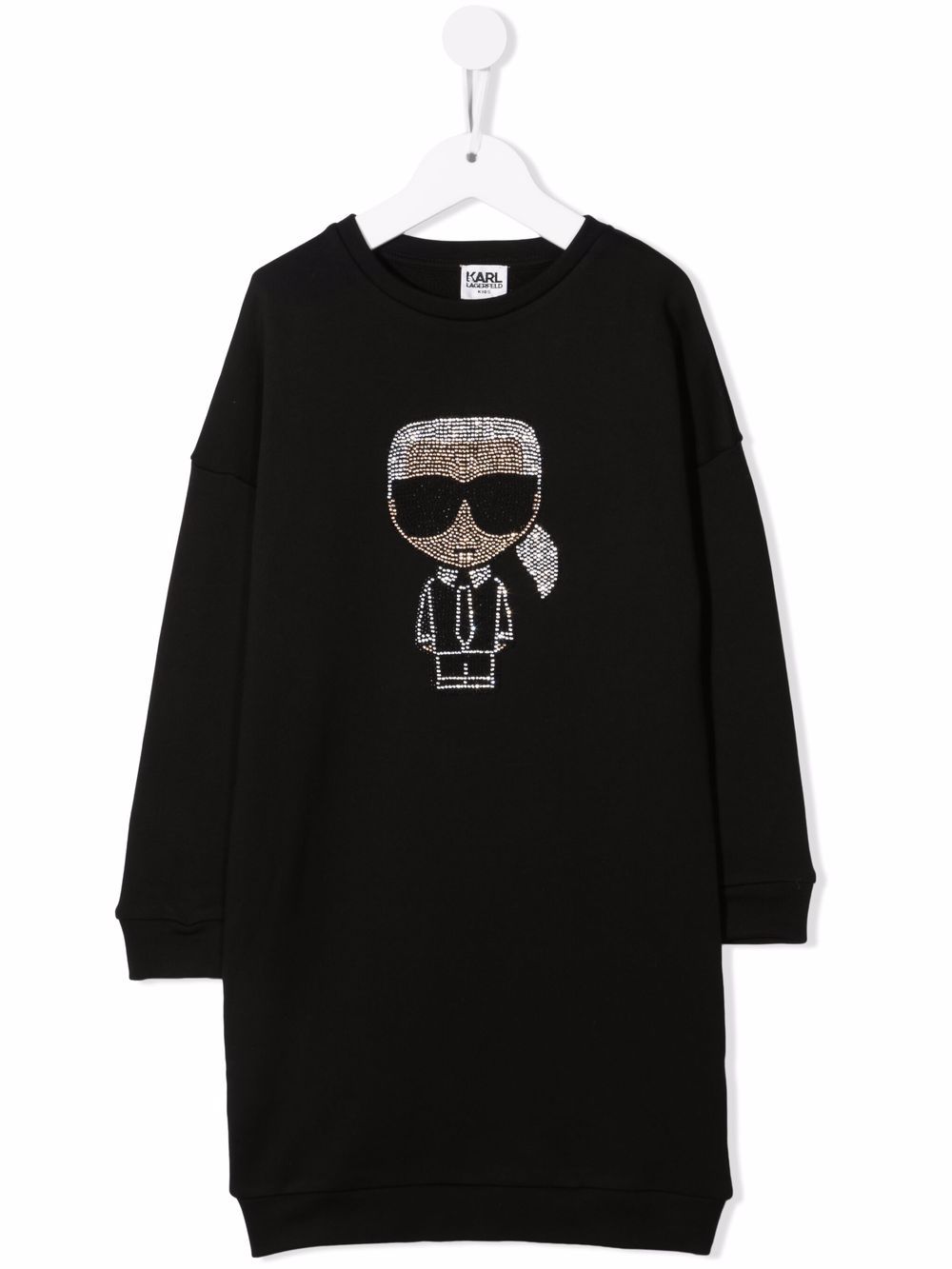 фото Karl lagerfeld kids платье-толстовка k/ikonik с логотипом