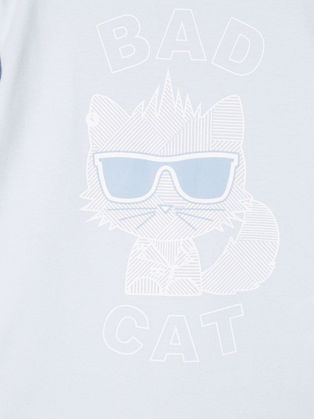 Shop Karl Lagerfeld Bad Cat-print Pyjamas In 蓝色