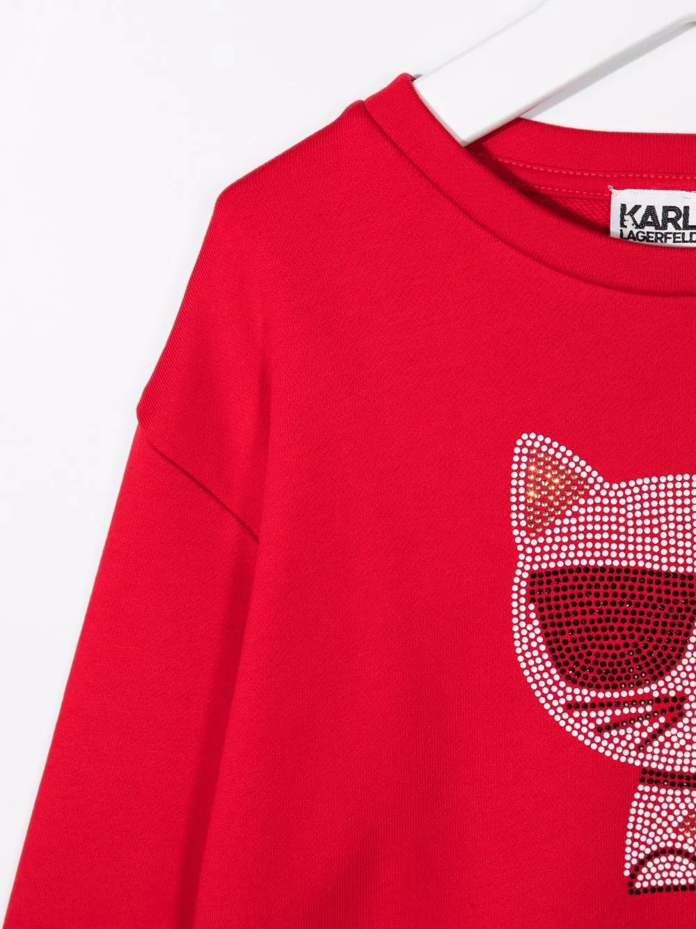 фото Karl lagerfeld kids толстовка choupette со стразами