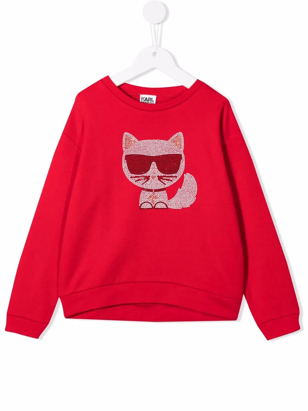 фото Karl lagerfeld kids толстовка choupette со стразами