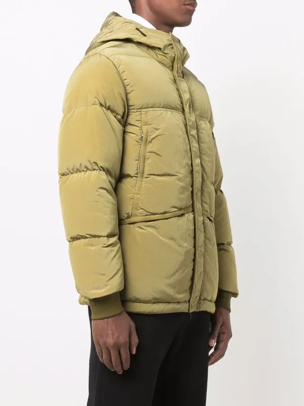 Stone Island Nylon Metal Down-TC logo-patch Padded Jacket - Farfetch