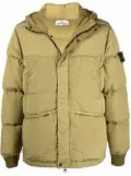 Stone Island Nylon Metal Down-TC logo-patch padded jacket - Green