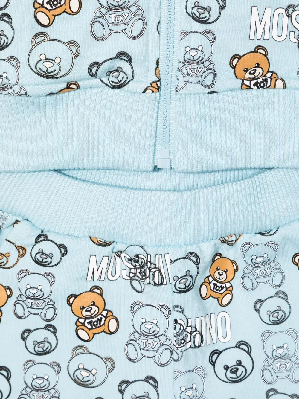 фото Moschino kids спортивный костюм с принтом teddy bear