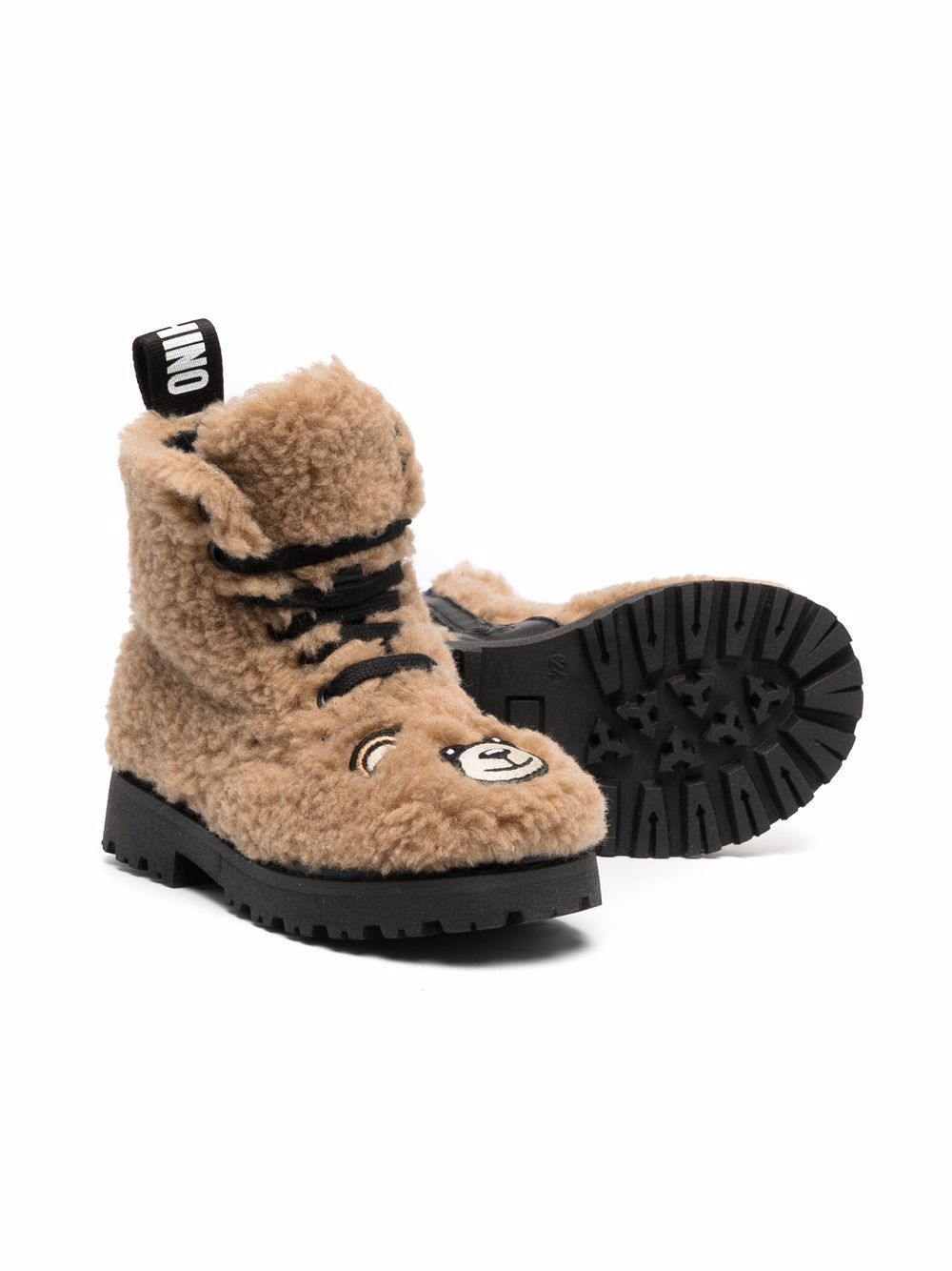 фото Moschino kids ботинки toy bear на шнуровке