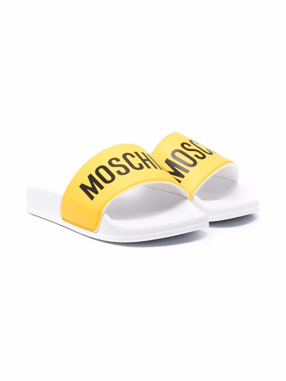 фото Moschino kids шлепанцы с логотипом