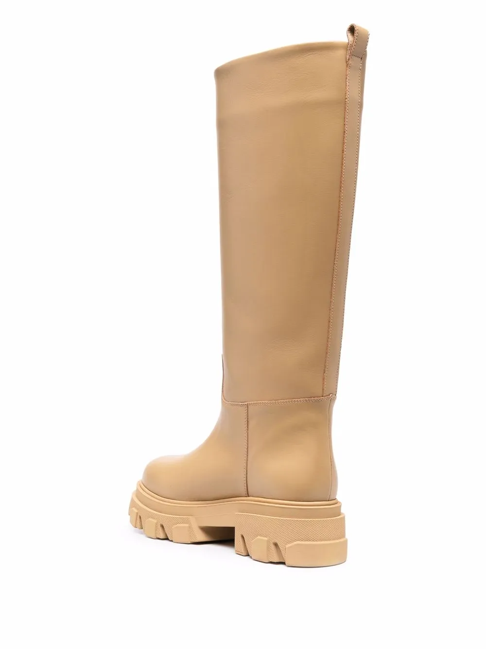 Gia Borghini Gia X Pernille Teisbaek Perni 07 Leather Knee-high Boots In Nude
