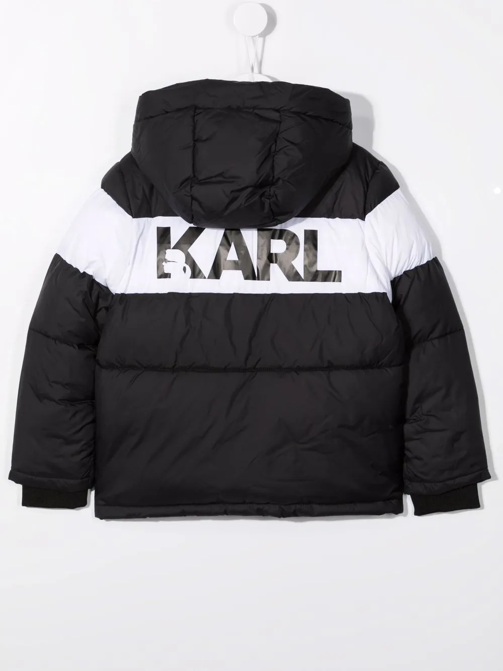 фото Karl lagerfeld kids пуховик с принтом karl