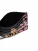 Salvatore Ferragamo Porta-cartões Gancini floral