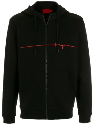 hugo daple full zip moletom com capuz