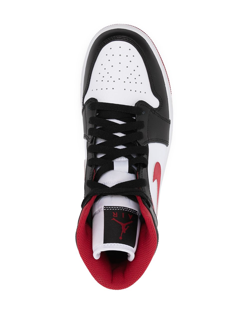 Shop Jordan Air  1 Leather Sneakers In Rot