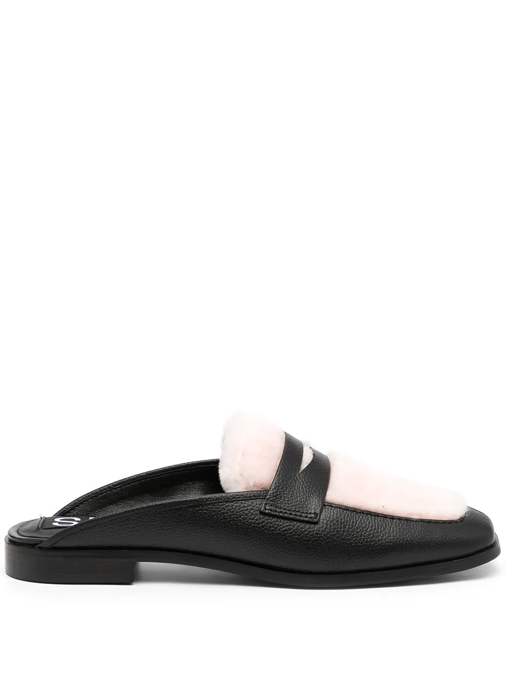 

Senso Gail shearling-trim mules - Black