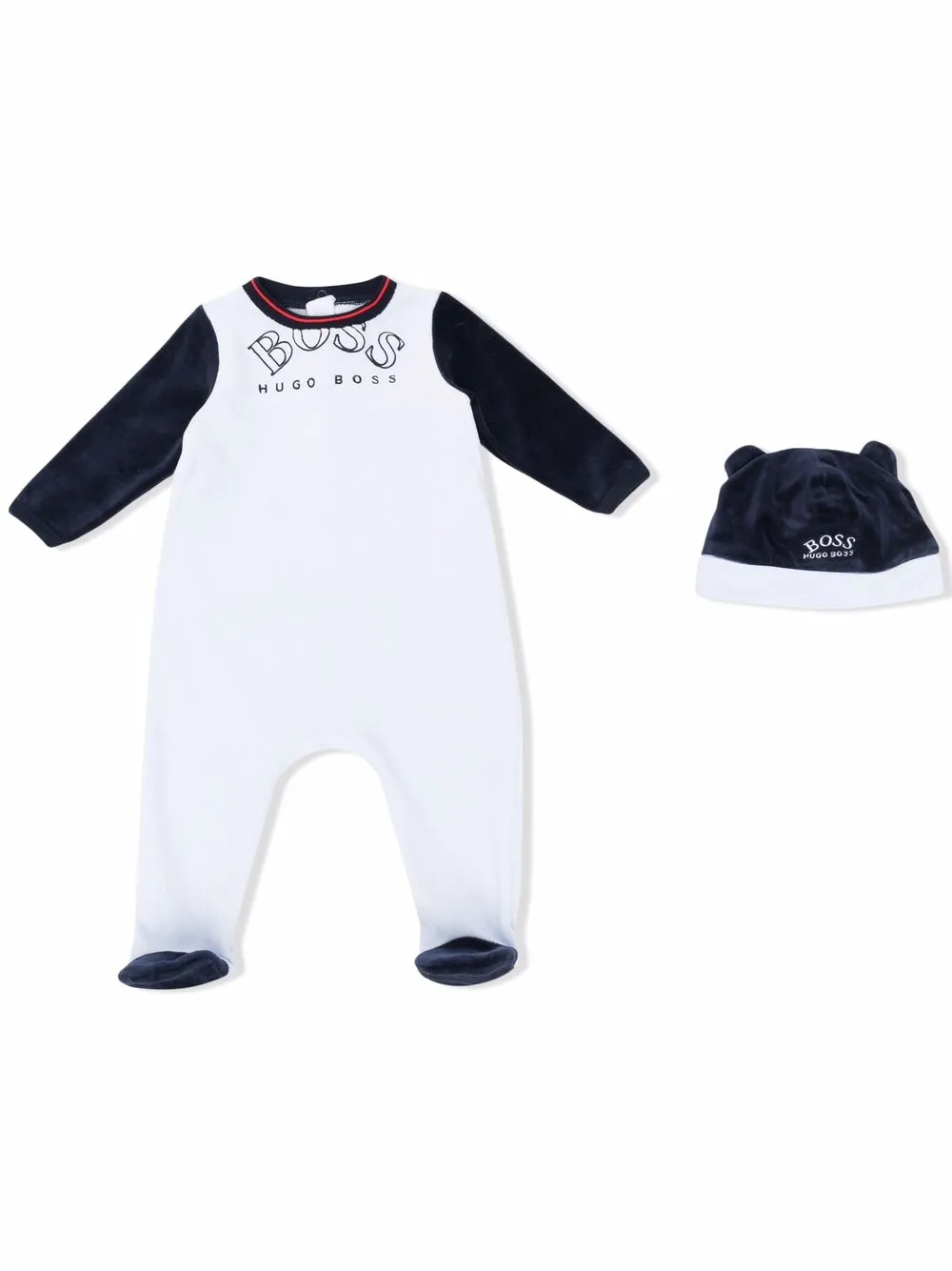 BOSS Kidswear pijama con diseño color block - Azul
