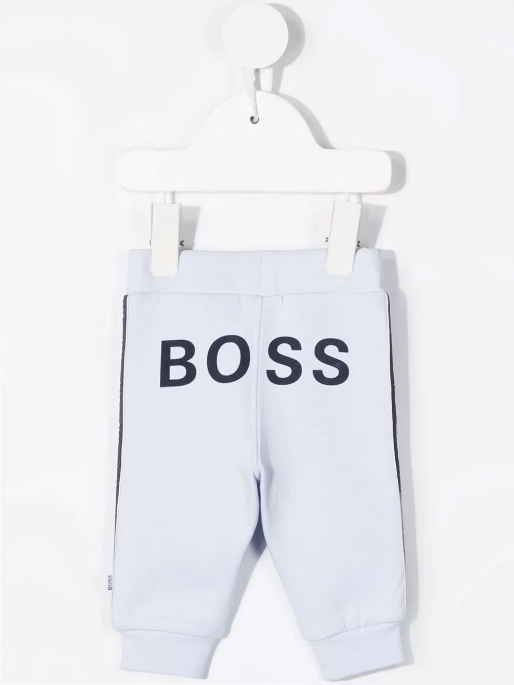 BOSS Kidswear Trainingsbroek met logoprint - Blauw