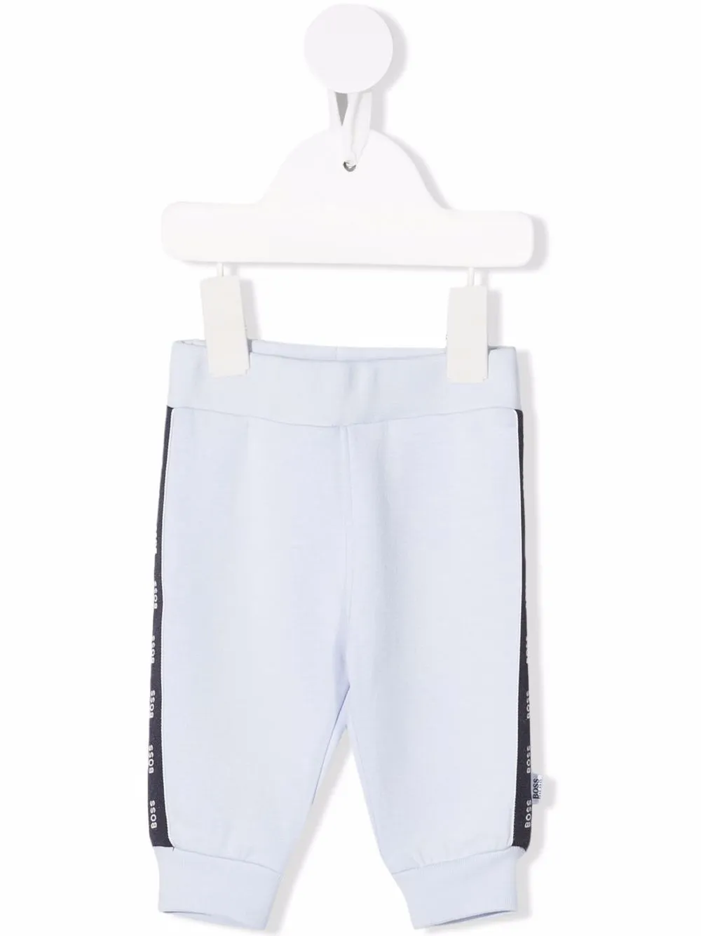 

BOSS Kidswear pants con logo estampado - Azul