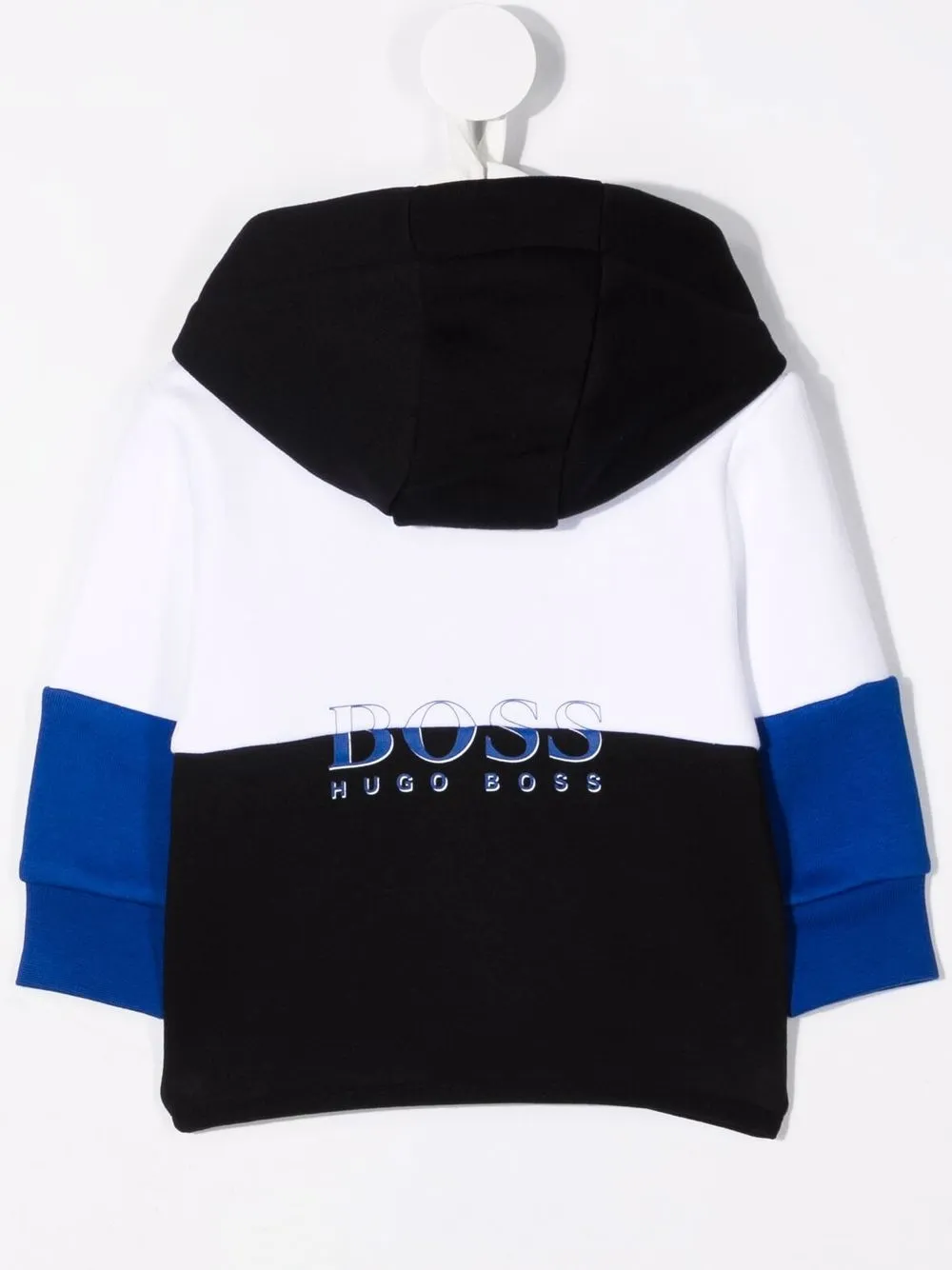 фото Boss kidswear худи в стиле колор-блок с логотипом