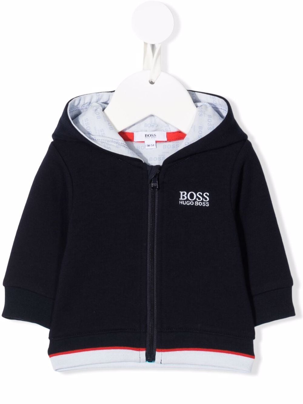 Image 1 of BOSS Kidswear logo-print fleece hoodie