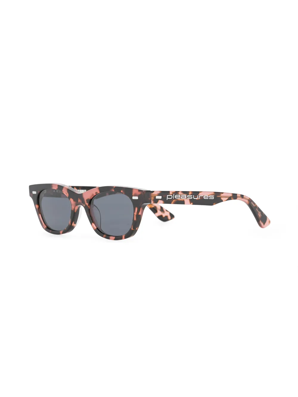 Pleasures Method zonnebril met schildpadschild design - Zwart