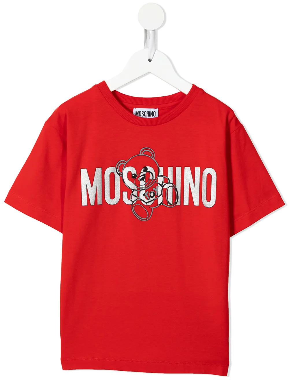 фото Moschino kids футболка с логотипом