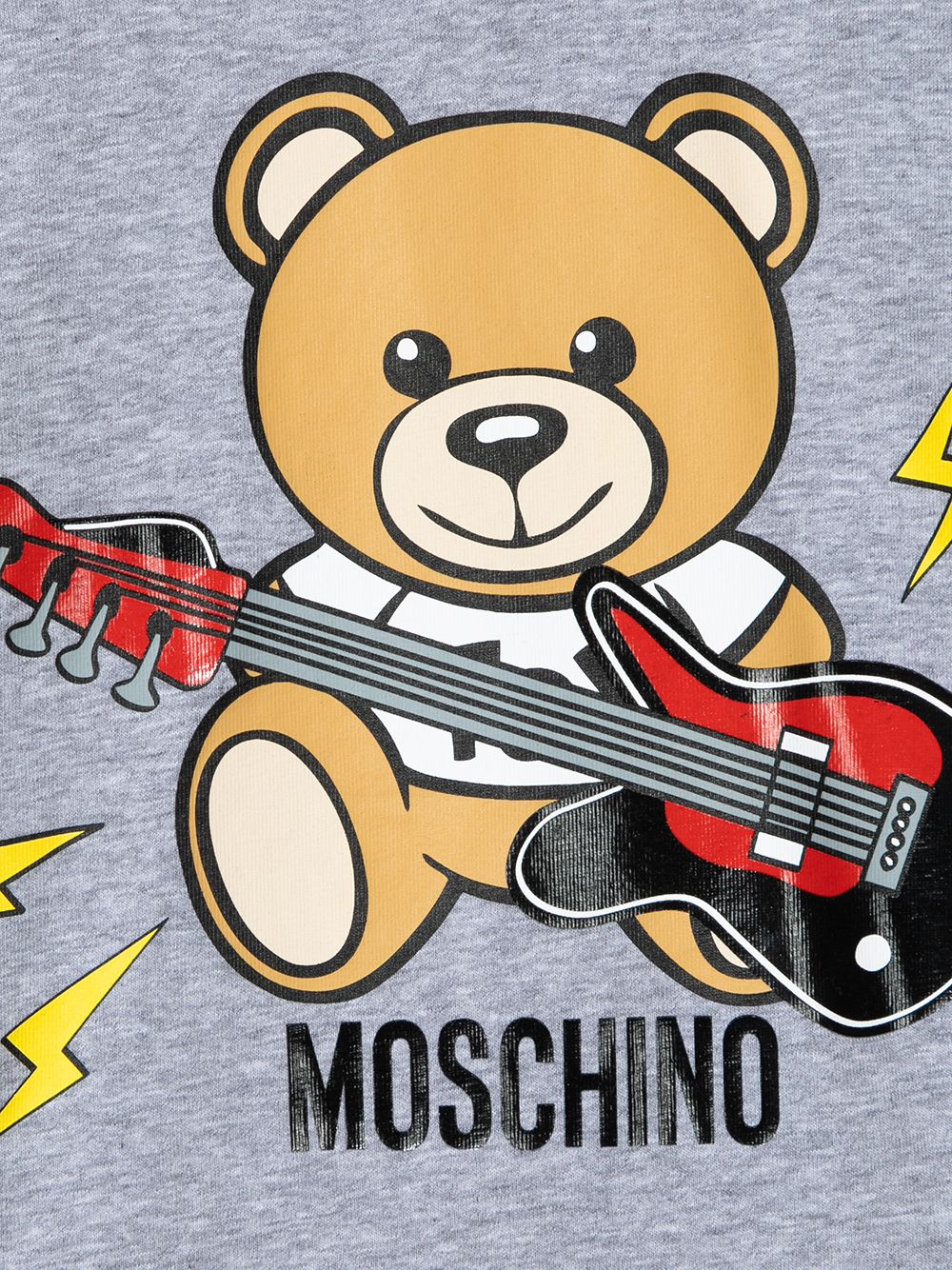 фото Moschino kids футболка toy bear guitar