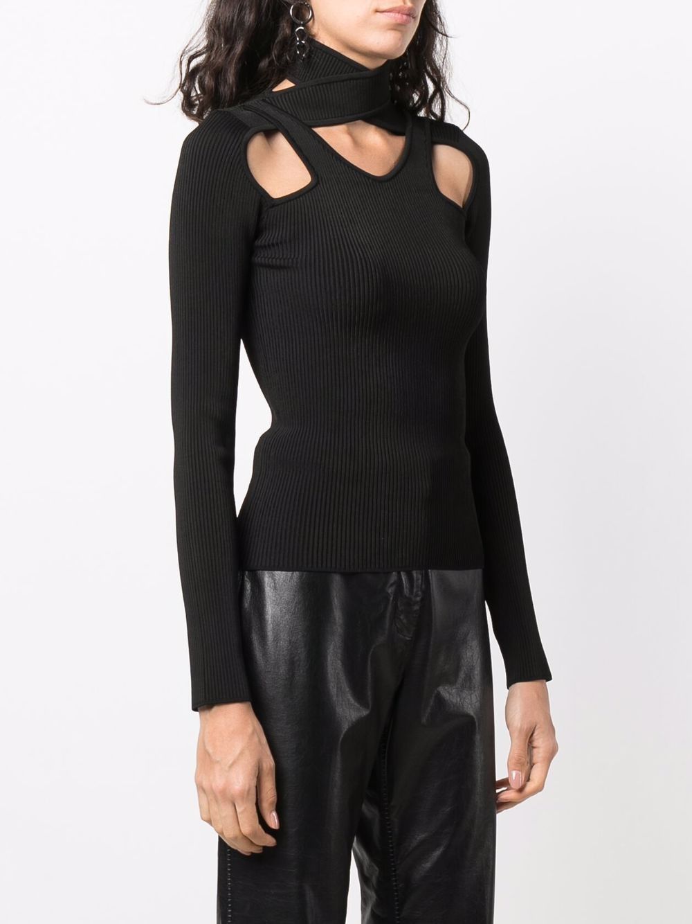 Affordable Coperni cutout-detail knitted top Women