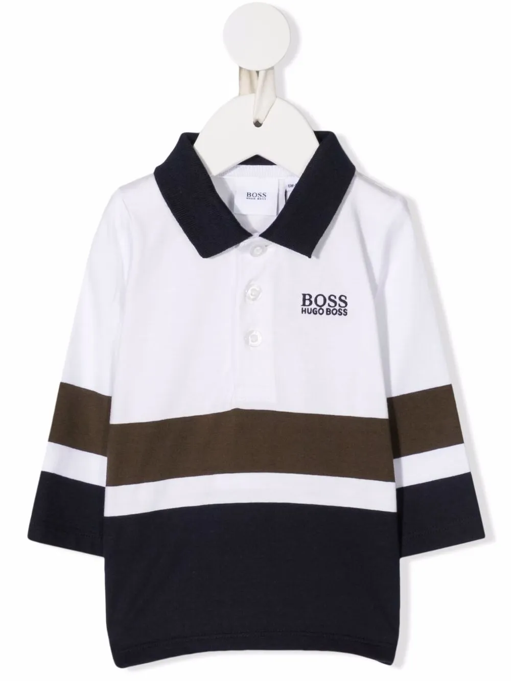 фото Boss kidswear рубашка поло в стиле колор-блок