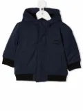 BOSS Kidswear rib-trimmed padded coat - Blue