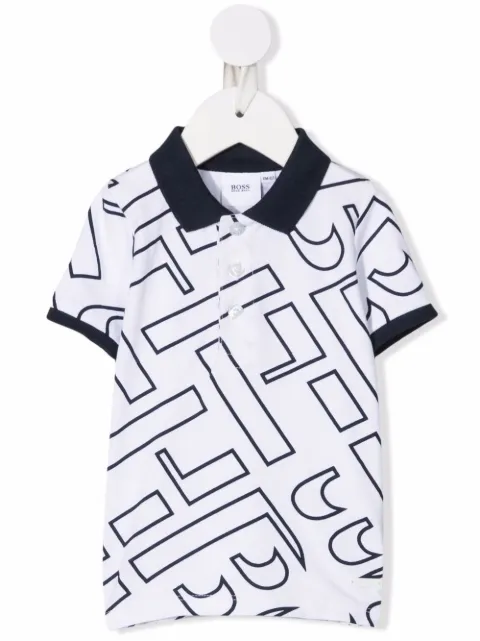 BOSS Kidswear logo-print polo shirt