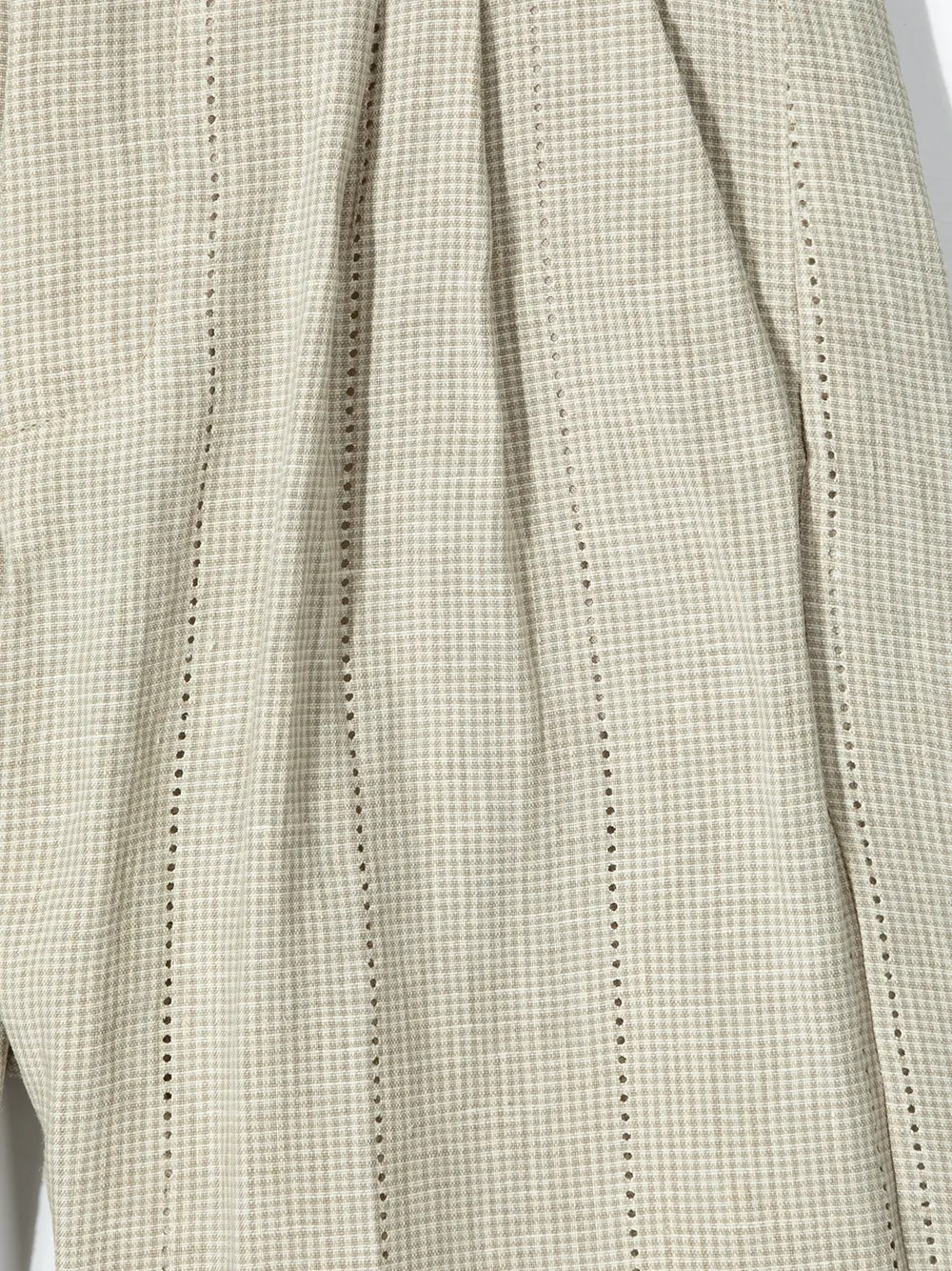 Shop Fendi Pleated-waist Shorts In Neutrals