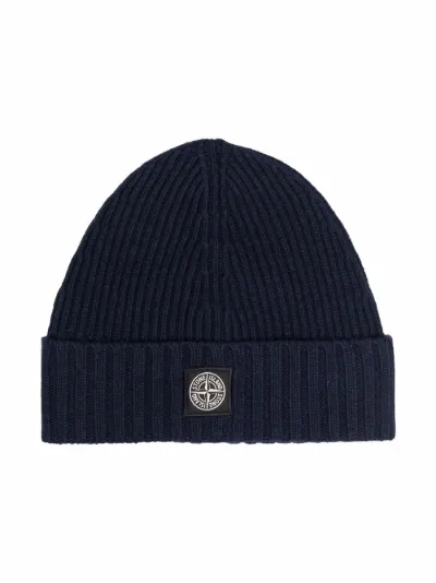 Stone Island Junior ribbed-knit logo 