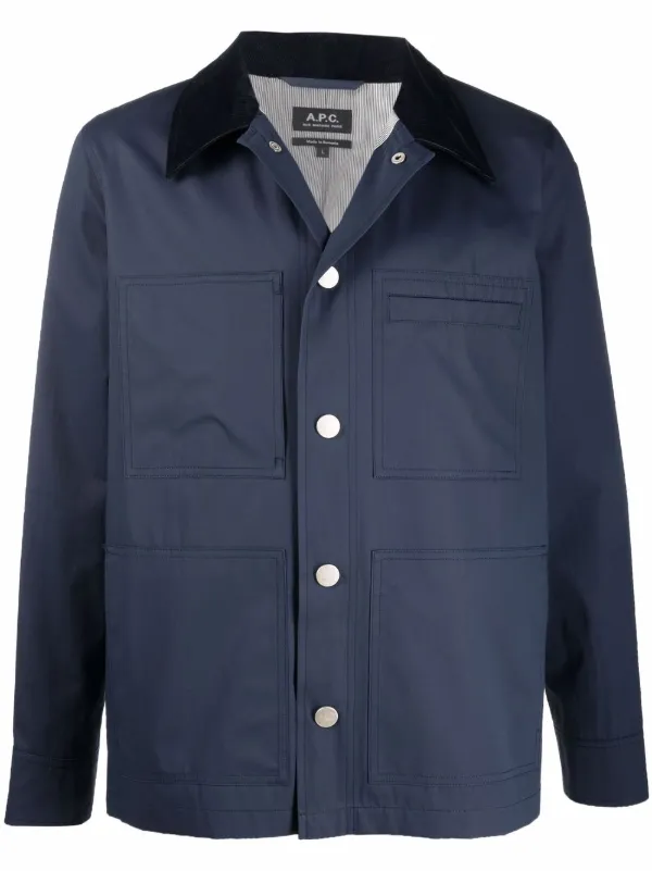 Shop A.P.C. pocket-detail shirt jacket 