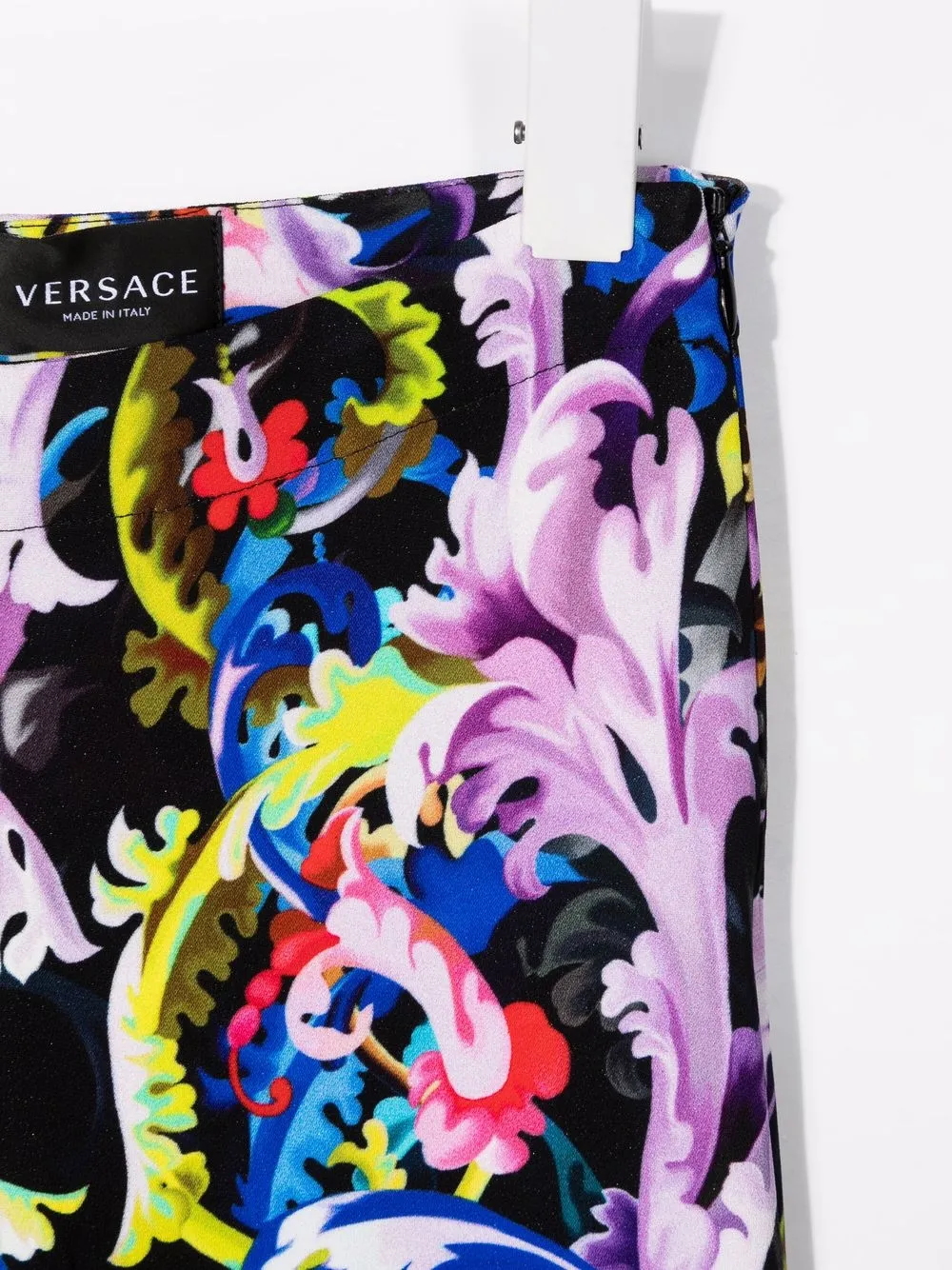 фото Versace kids расклешенные брюки с узором baroque