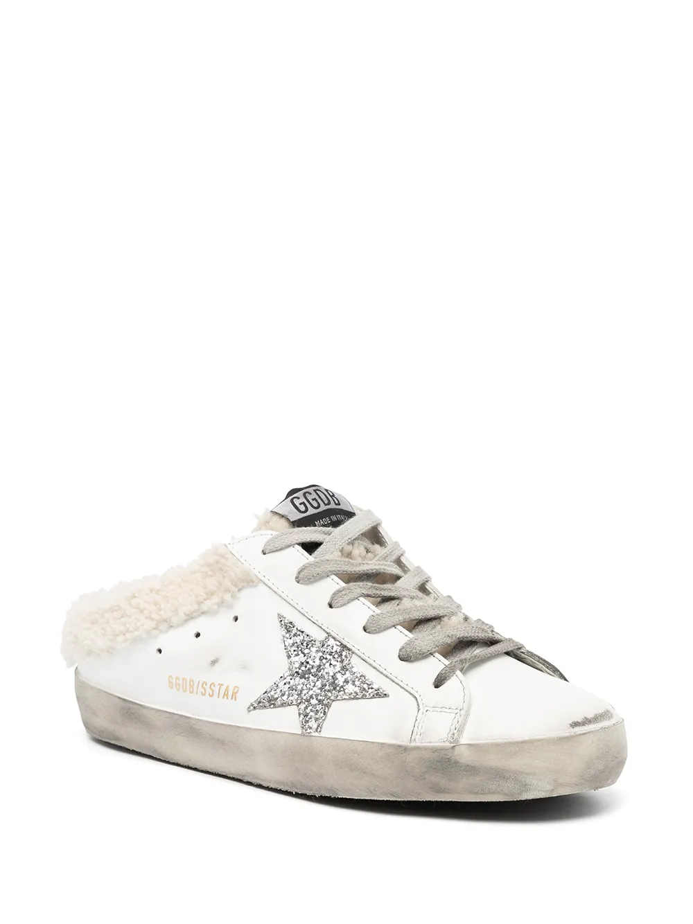 Image 2 of Golden Goose Super-Star Sabot shearling-lined sneakers